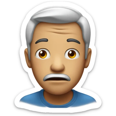 Stunned face  sticker