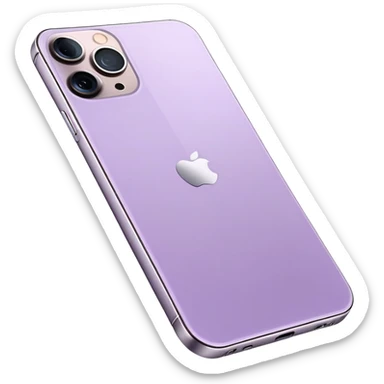 Pale Purple iPhone 14 Pro Max sticker