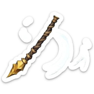 storm wind elemental staff object icon, powerful magic staff, vortex wind swirl, glowing runes, strong air trail effects, epic fantasy design, 3D cartoon, mobile game icon style, centered, clean background, no text, no watermark
 sticker