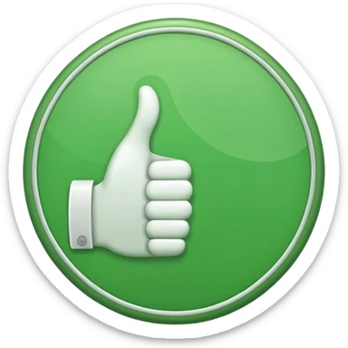 Make a plain green circle with a good sign sticker