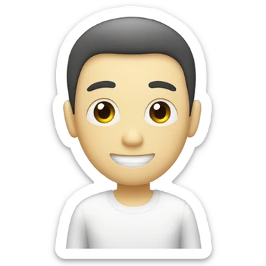 generate a stickman that says お元気です sticker