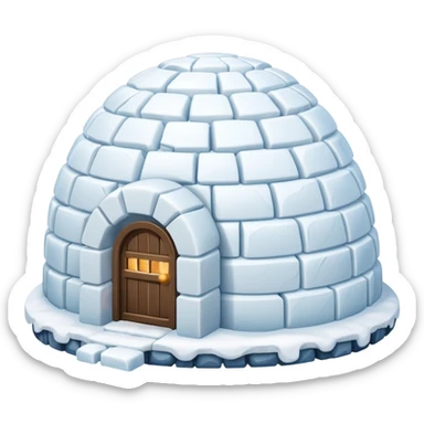 different type of igloo house sticker