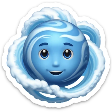 The planet Neptune, photorealistic and detailed, without a face sticker