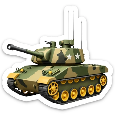 tanque de guerra sticker