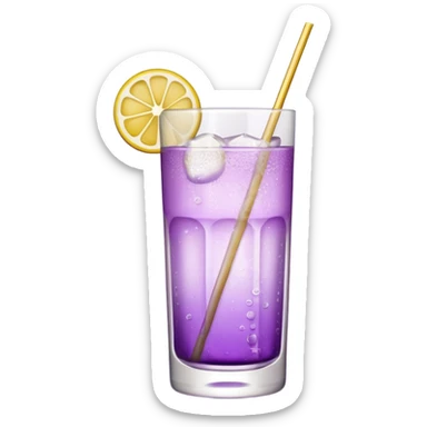 Cocktail light purple with high glass sticker