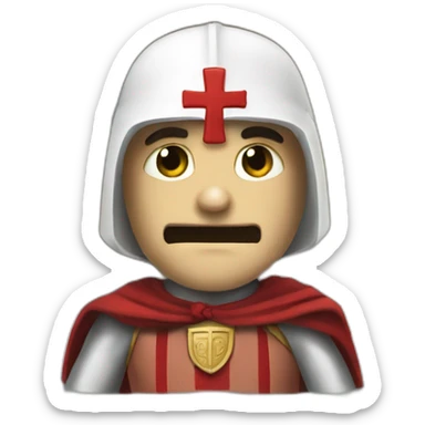 Templar-crusader-in-bath sticker