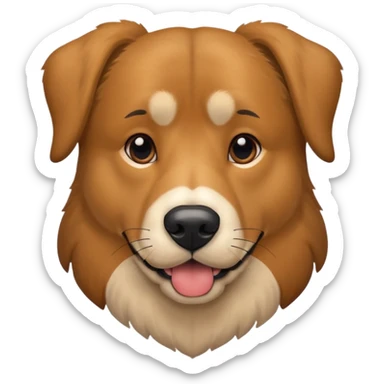 a big dox mix with regular dog and german shepard sticker