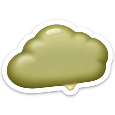 Pale olive swatch smear sticker