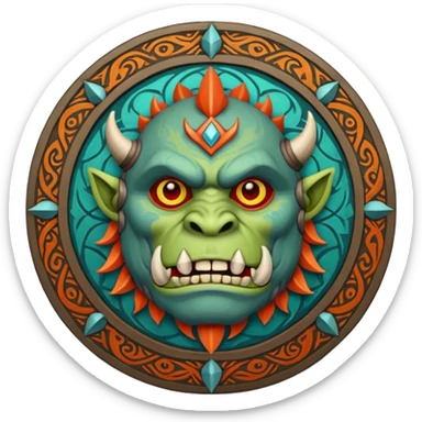tribal and orcish faction emblem sticker