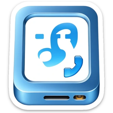mobile phone contacts icon, simple sticker