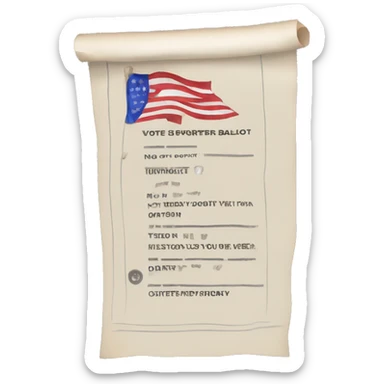 Vote & Support BALLOT NO.24 sticker