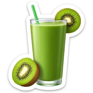 green kiwi smoothie sticker