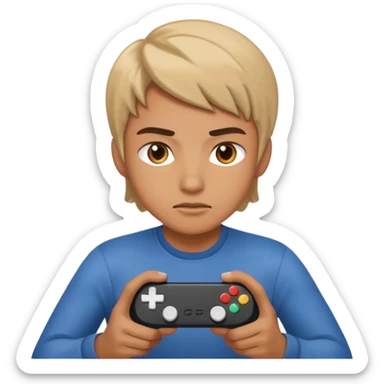 create a simple emoji that indicates that you are a single player when playing computer games sticker