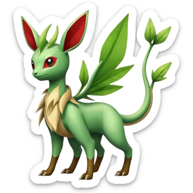 Leafeon-Flygon-Tropius full body sticker