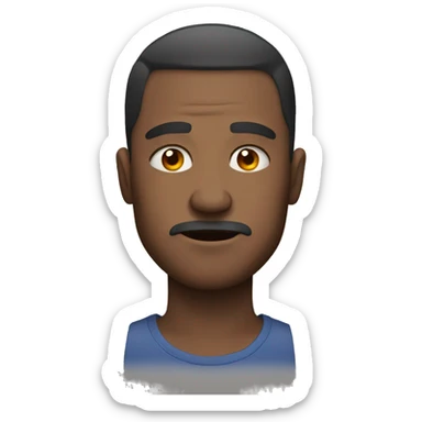 Man with bruised eye  sticker