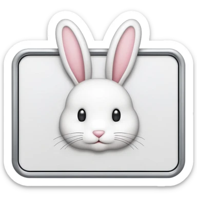 make a white billboard with the text “bun you” inside lt without a bunny just the text  sticker
