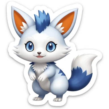 Shiny Furret-Meowstic-Zangoose-Hybrid (Full body) sticker