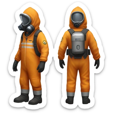 Rust game with hazmat su sticker