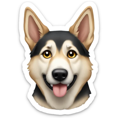 German shepherd husky mix sticker