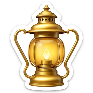 golden lantern sticker