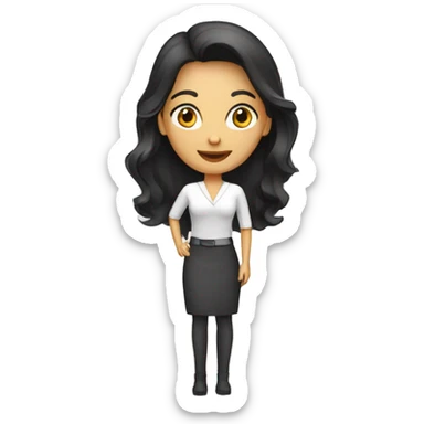 presentation designer woman sticker