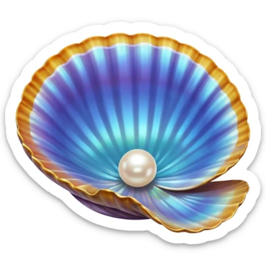 Clam peace sticker