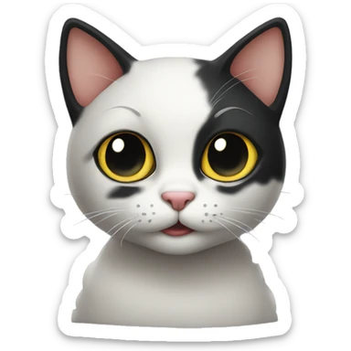 A mischievous cat named onyx sticker