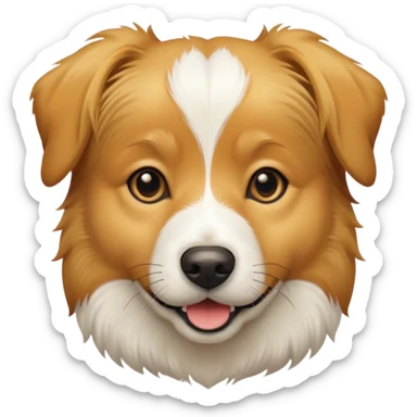 a jack russell cross with a larger dog sticker