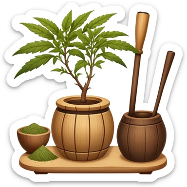 an argentinian mate with islas malvinas  sticker