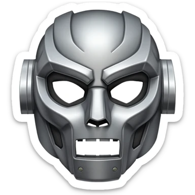 MF DOOM mask sticker