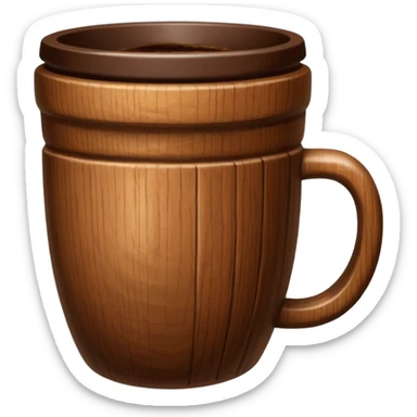 wooden kitchen cup sticker