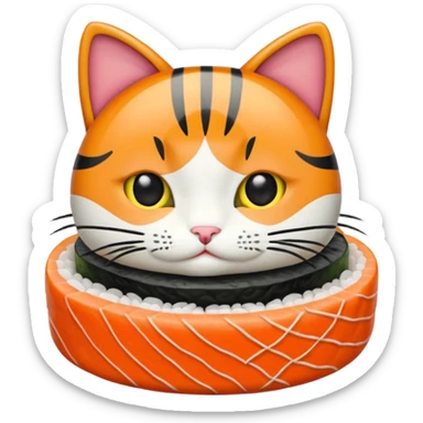 Sushi cat sticker