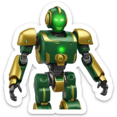 2374 FRC robotics Jesuit crusaderbots green and gold sticker