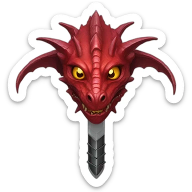 crazy-funny-cyberpunk-red-dragon-head-star-wars-laser-sword-red sticker