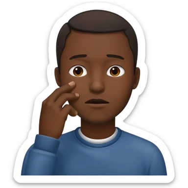 Man with Hand around throat sticker