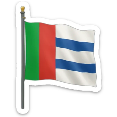 french guyanese men flag sticker