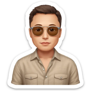 elon musk in lisbon portugal sticker