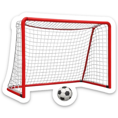 soccer goal hockey sticker