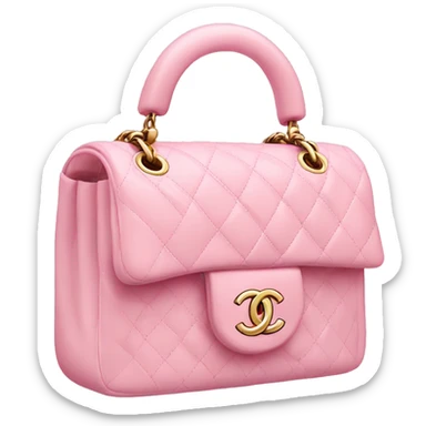 Chanel baby pink bag  sticker