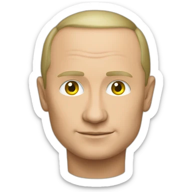 putin with brazil flag sticker