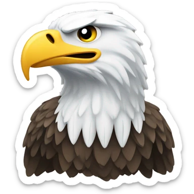 an eagle who deals in trading sticker