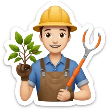 GARDENER WITH SESORS sticker