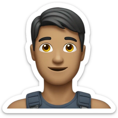 homme avec quatre bras sticker