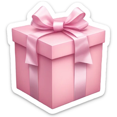 pastel pink present sticker