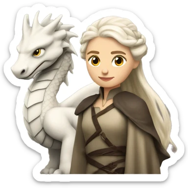 daenerys targaryen on dragon back  sticker