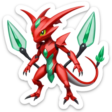 Inteleon-Scizor-Bisharp-Pokémon-Fusion, full body sticker