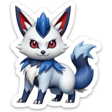 Zangoose-Zorua-Meowstic-Absol-fusion sticker