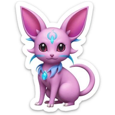 Espeon-Mew-Amaura-Minccino-Pachirisu-fusion sticker
