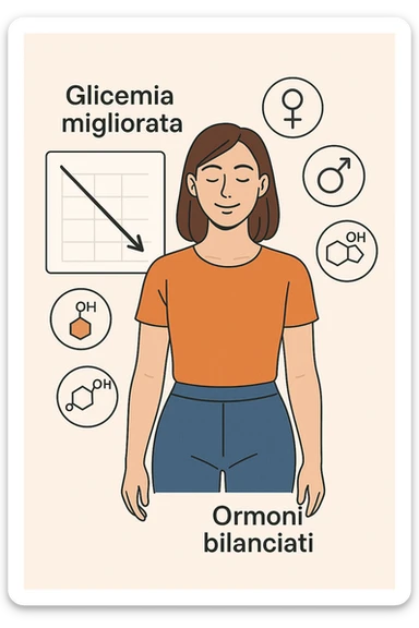 Glicemia migliorata e anche ormoni sulla donna sticker