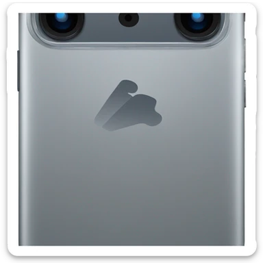 Black Apple iPhone 16  sticker